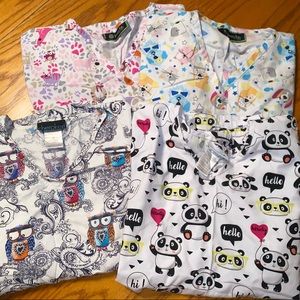 Womens scrubs FUN PRINTS